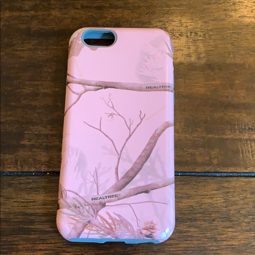 Real tree pink camo phone case